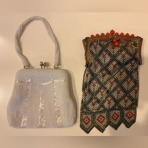 Lot of 2 Elegant Beaded Vintage purses